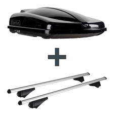 Dachbox Topbox TopBox 420 Duo + Dachträger Menabo für VW T-Roc Typ A11 / D11 Top