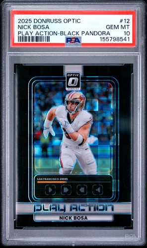 2025 Donruss Optic Nick Bosa Black Pandora (PSA 10)