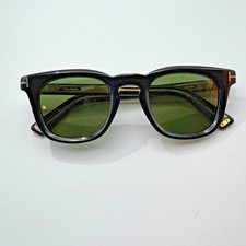 Tom Ford Icon Square Sunglasses FT1326 01N Black Frame Green Lens 48-24-145mm