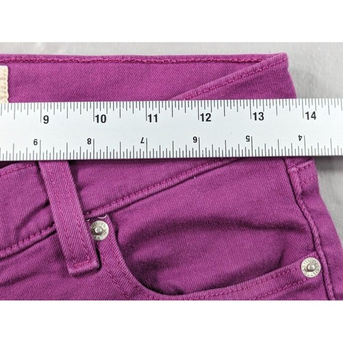 Fossil Denim Skinny Jeans Womens Purple Mid Rise Ankle Long Live Vintage Size 26 - Picture 6 of 10