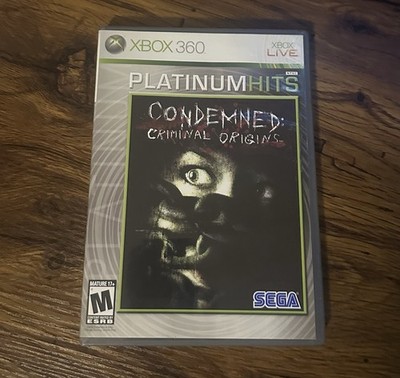 Condemned Criminal Origins Platinum Hits Xbox 360 Complete CIB Horror Game