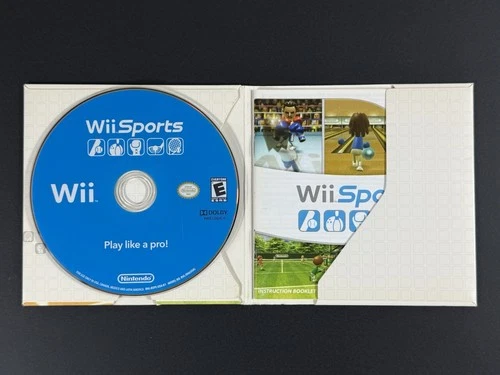 Wii Sports (Nintendo Wii, 2006) Complete CIB In Sleeve W/ Manual Tested Working