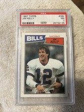 Topps 1987 Football Jim Kelly Rookie #362 PSA 7 Buffalo Bills