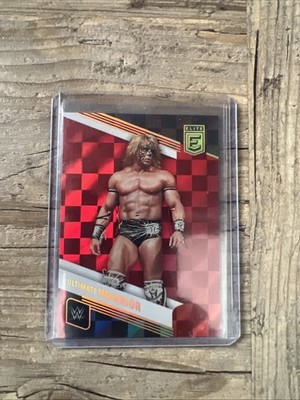 Panini - WWE Donruss Elite - Ultimate Warrior ' Legend' Red Checkerboard
