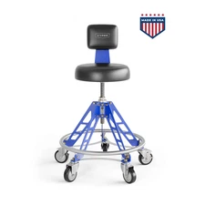 Vyper Industrial 400 lb Capacity Elevated Steel Max Ez-Lift Shop Chair -