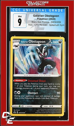 Galarian Obstagoon graded CGC 9 for sale on eBay