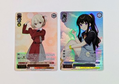 Weiss Schwarz Lycoris Recoil Premium Booster Lot x2 - Chisato Takina LRP NM