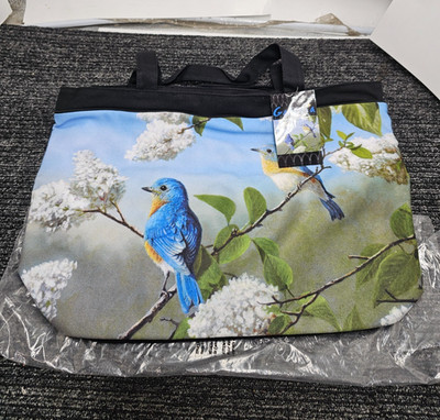 (QTY 3) Galleria 70404D Travel Bag Women Zippered Bag Bird Beautiful Colors