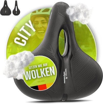 Trekking - VELMIA Fahrradsitz mit ergonomischem 3-Zonen Konzept & Memory Foam