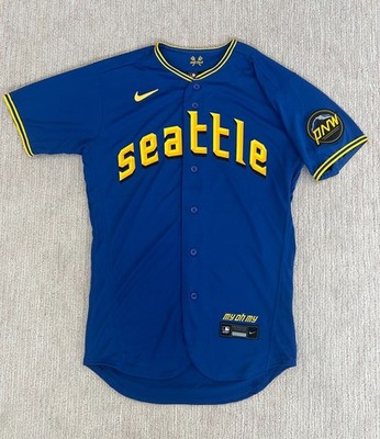 Sz Medium/40 Men - Nike Seattle Mariners City Connect Authentic Baseball Jersey