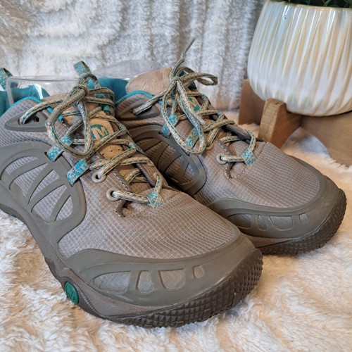 Merrell ProTerra Vim Sport Shoes J57254 Aluminum Gray Sneakers Womens Size 8.5 - Picture 2 of 13