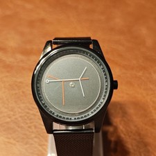Unisex Analog Armbanduhr Milanaise Metallarmband schwarz …
