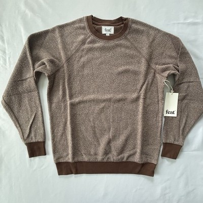 Feat Unisex BlanketBlend Crewneck Pullover Pinecone Brown Size XS NEW w Tag Cozy