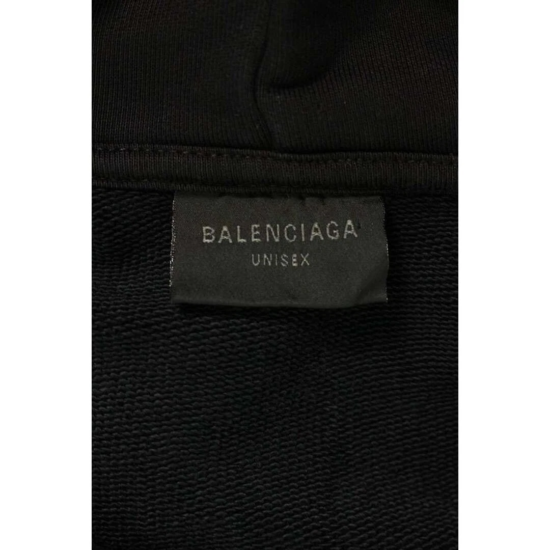 Balenciaga 739024 TQVE5 Valentine CD Distressed Pullover Felpa con Cappuccio Uomo 1 Usa
