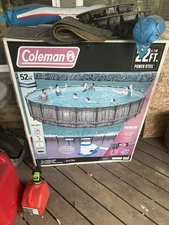 Coleman 22ft x 52in Power Steel Swim Vista II Swimming Pool Above Ground Set New