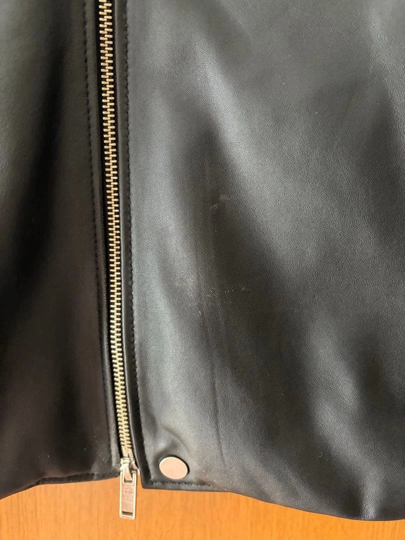 STUDIOUS Double Riders Jacket Black Lamb Leather Size 3 Made in Japan image 6