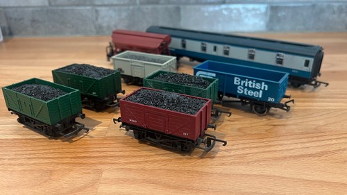 Hornby Triang Wrenn Spur 00 Waggons echte Kohle & Schlafwagen x8 Restposten