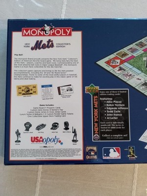 NEW YORK METS MONOPOLY COLLECTOR'S 1ST EDITION BOARD GAME - 2001
