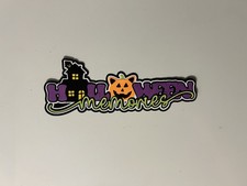 Halloween Memories Scrapbook Title Handmade Paper Pieced Die Cut