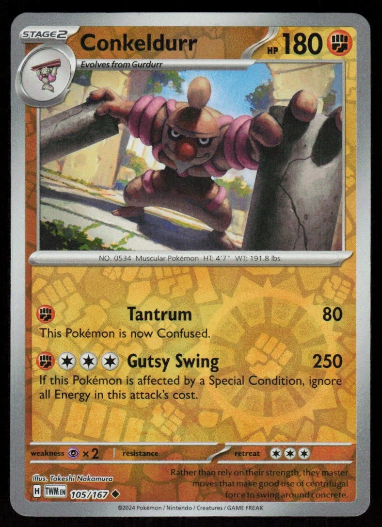 conkeldurr pokemon card Trading Game S10b 040/071 RR V (Rank A) this attack does 90 more damage Pokemon TCG Pokemon GO #040/078