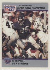 1990 Pro Set Super Bowl XXV Silver Anniversary Box Set Alan Page #86 HOF qn6