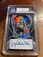 2024-25 Panini Totally Certified Signatures Antoine Carr #TCS-CAR C3G 9.5