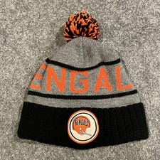 Cincinnati Bengals Mitchell & Ness Pom Puño Gorro Gris NFL Fútbol