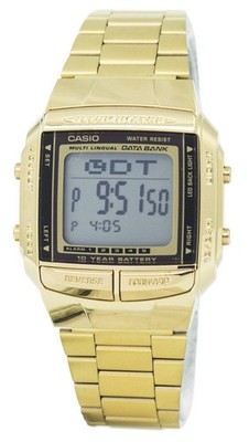 Casio Databank Multi Lingual Telememo Grau Zifferblatt DB-360G-9A 30M Herrenuhr