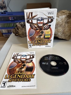 Cabela's Legendary Adventures (Nintendo Wii) Tested. CIB. Near Mint Disc!