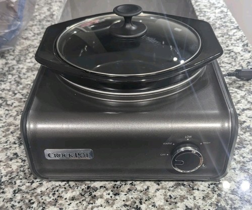 CrockPot Hook Up 2.5 Quart Round Slow Low Cooker Black SCCPMD2-CH TESTED WORKS! - Picture 11 of 15