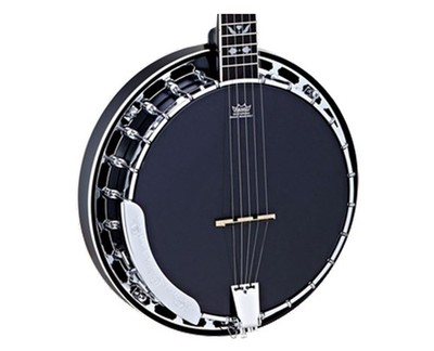 Ortega Guitars OBJ450-SBK Raven Series 5-String Banjo - Black - Open Box