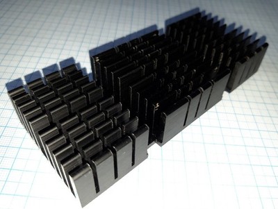 5 x Alu Kühlkörper 124mm x 51mm  x 20mm Heatsink  CPU Power LED Peltier Kühler