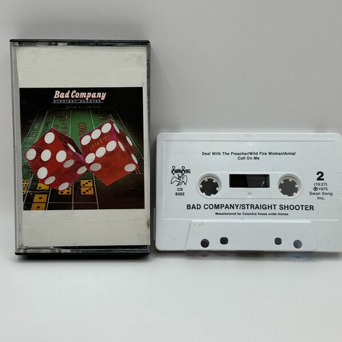 Bad Company Straight Shooter Audio Cassette Album Classic Rock Swan Song - Picture 4 of 4