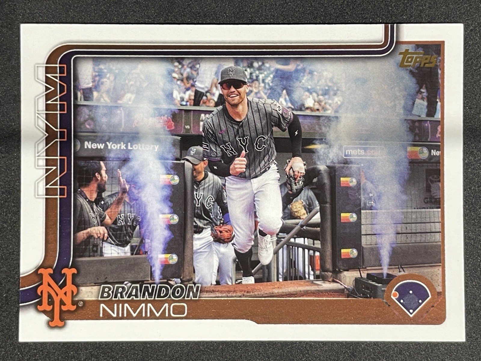 Brandon Nimmo 2025 Topps #331 Golden Mirror Image Variation SP New York Mets