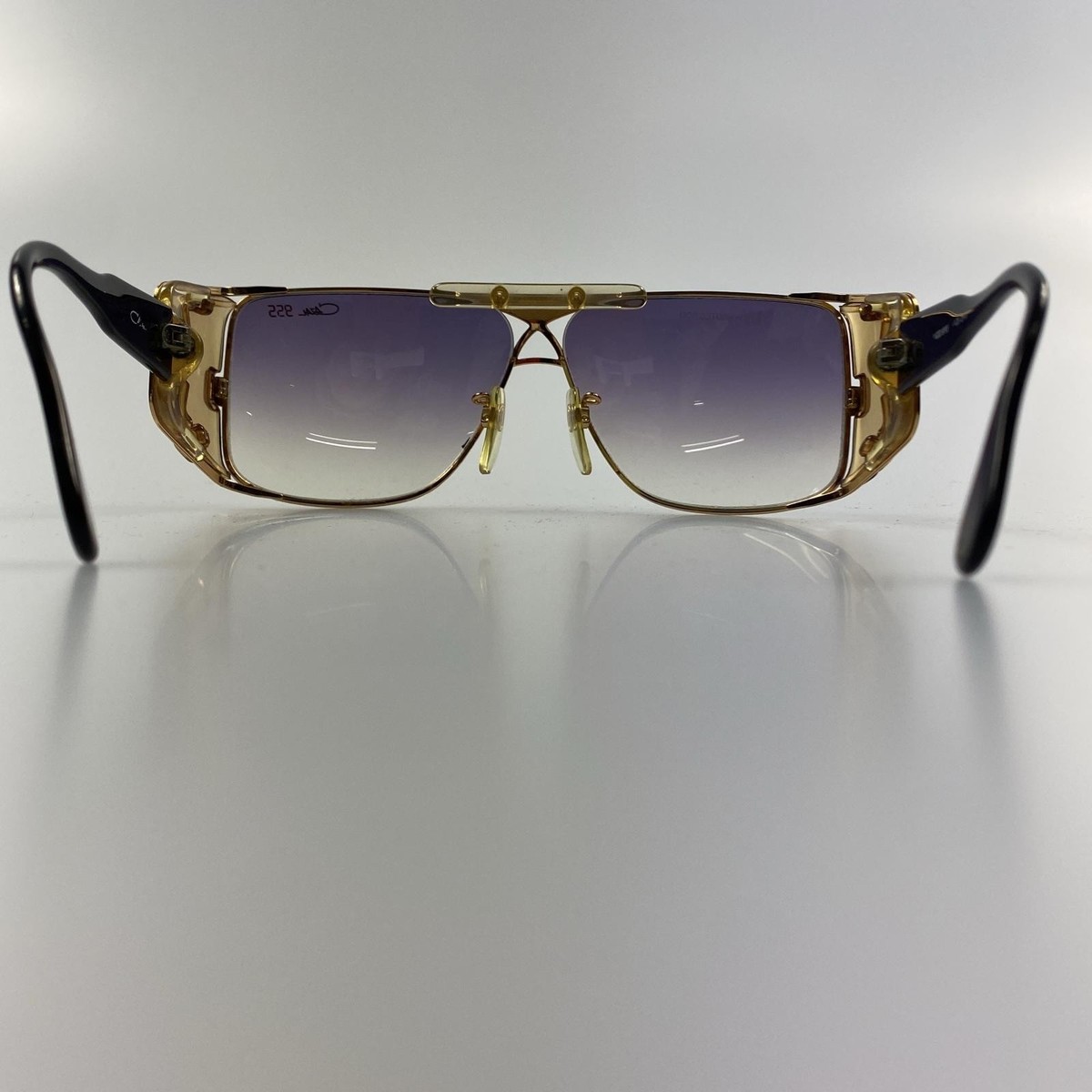 カザール 955 レディースサングラス　グラデーションパープル CAZAL Sunglasses Square Purple Gradient Lenses Gold Frame