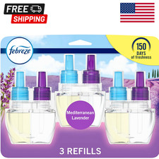 Febreze Plug-In Air Freshener Refill 0.87oz Lavender Odor-Fighting Oil For Home