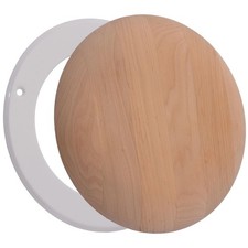 4 inch Resin Free Wood Diffuser - Round Sauna Vent Cover - Adjustable Air Val...