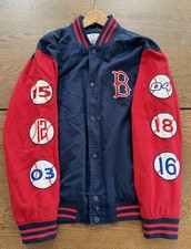 Vintage G-III Boston Red Sox World Series Patch Varsity Bomber Jacket Size L