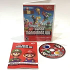 New Super Mario Bros. Wii (Nintendo Wii, 2009) w/ Manual Complete CIB