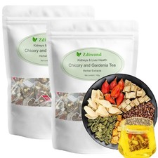 Chicory Gardenia Tea Bags Kidney Liver Health 8 Herbal Extracts Organic 2 Pack