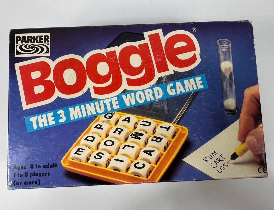 Vintage Boggle Word Game by Parker 1992 - 3 Minute Word Game  - Image 2 of 4