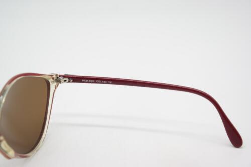 Vintage Sonnenbrille Silhouette 3002 RotTransparent Silber Oval sunglasses - Bild 4 von 6