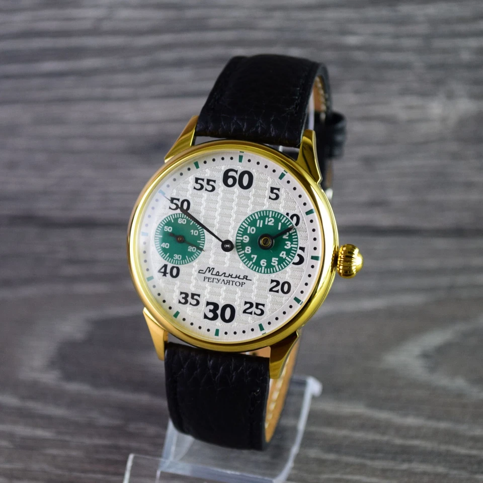 Reloj Pulsera Hombre Mecánico Soviético Regulador Matrimonio Vintage Reparado Foto 3 de 4