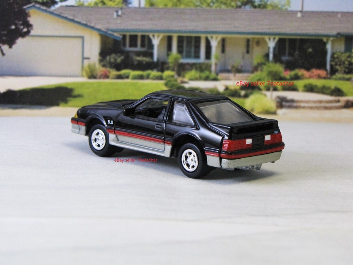 1987 - 1993 Ford Mustang GT Fox Body Hatchback Model 1/64 Scale