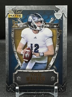 TRAVON WALKER 2022 WILD CARD UER RC #1/3 (CARSON STRONG PIC AND BACK) JAGUARS QQ