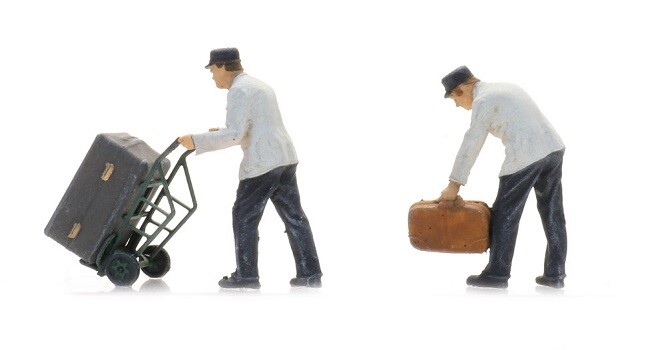 Artitec 5870010 - 1/87 / H0 NS Track Personnel with Luggage Wagon - New