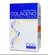 Vijosa Hydrolized Collagen 100 capsules of 500mg  NUTRITIONAL SUPPLEMENT