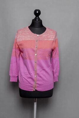 SvB Exquisit Damen Cardigan Strickjacke 38 rosa pink leicht Knopf Kaschmir B554