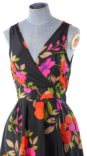Dorothy Perkins Maxi Dress Black Floral Print Flowy Special Occasion UK 6 BNWT - Picture 2 of 11