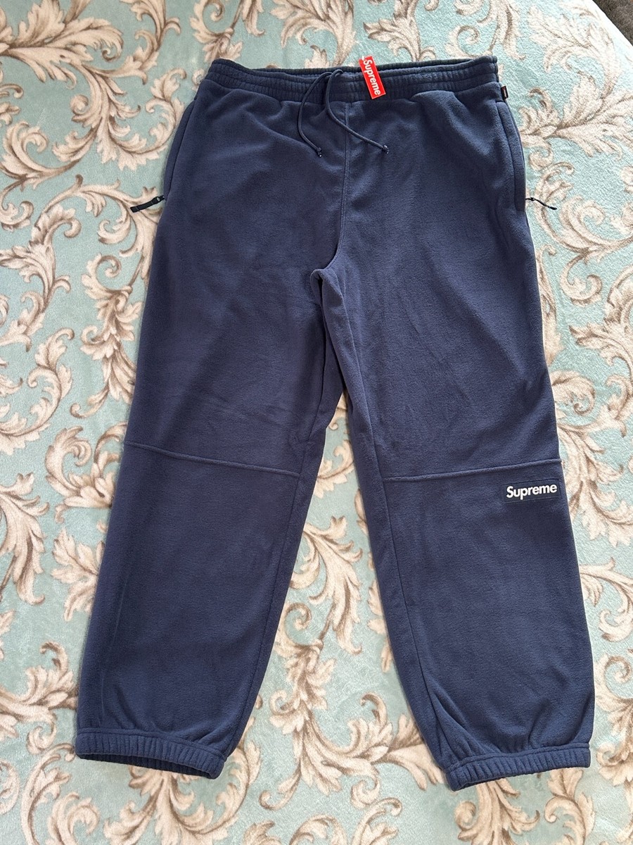 SUPREME POLARTEC PANT (NAVY BLUE) (XL) FW23 SWEATPANT LOOSE SUPREME POLARTEC PANT (NAVY BLUE) (XL) FW23 SWEATPANT LOOSE